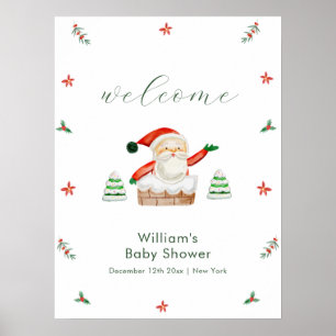 Poster Mignon Il fait froid dehors Baby Shower de Santa B