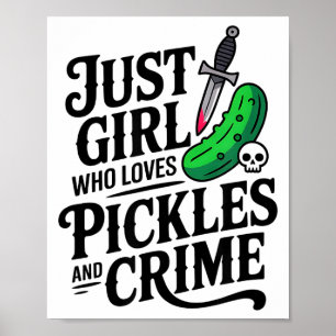 Poster Mignon Juste Une Fille Qui Aime Les Ckles Et La Cr