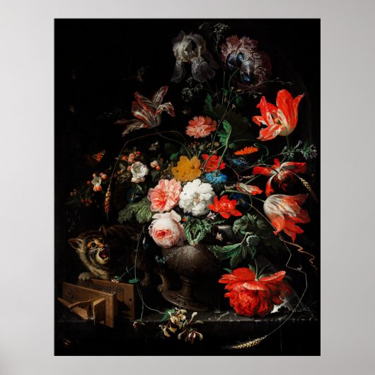 Poster Mignon, le bouquet renversé (Devant)