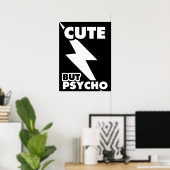 Poster Mignon Mais Psycho (Bureau à domicile)
