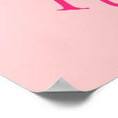 Poster mignon Pink Turtle Baby (Coin)