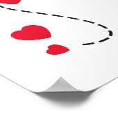 Poster Mignon rouge volant coccinelle nom des enfants (Coin)