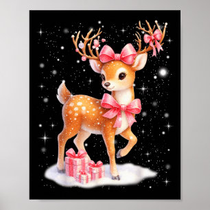 Poster Mignon Rudolph Nk Coquette Pyjama Noël Xmas Gi