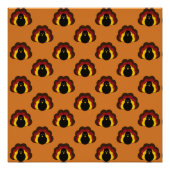 Poster Mignon Thanksgiving Fall Turquie Motif (Devant)