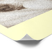 Poster mignon vieux akita chien ajouter votre propre poèm (Coin)