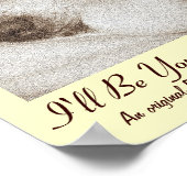 Poster mignon vieux akita chien ajouter votre propre post (Coin)