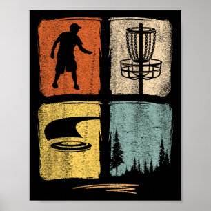 Poster Mignon Vintage Rétro Disc Golf Drôle Où est le Ven
