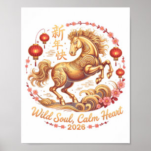 Poster Mignonne 2026 Dame Crazy Horse Âme Sauvage Cœur Ca