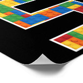 Poster Mignonne 5e cadeau d'anniversaire Bâtiment de 5 an (Coin)