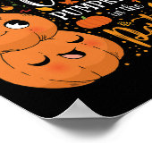 Poster Mignonne Automne Enseigner Citrouille Cutest Dans (Coin)