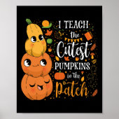 Poster Mignonne Automne Enseigner Citrouille Cutest Dans  (Devant)