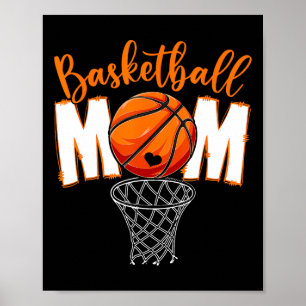 Poster Mignonne Basketball Maman Maman Fête des Mères De