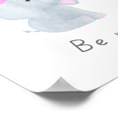 Poster Mignonne 'Be Mine' Baby Girl Elephant Nursery Wall (Coin)