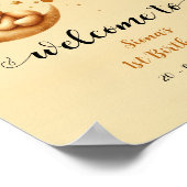 Poster Mignonne Bear Dormir sur la Lune 1er Anniversaire  (Coin)