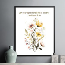 Mignonne Bee Inspiration Bible Verse Mur Art