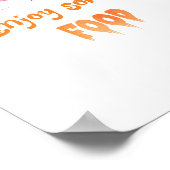 Poster Mignonne Dégustez un peu de nourriture Sorcières C (Coin)