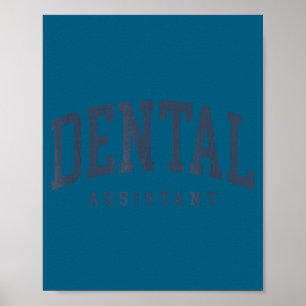 Poster Mignonne Drôle Assistante Dentaire Certifiée Hygié