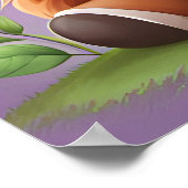 Poster Mignonne Fantaisie Vache des Highlands Écossaise I (Coin)