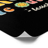 Poster Mignonne fin de l'année scolaire Professeur été Br (Coin)