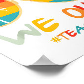 Poster Mignonne fin de l'année scolaire Professeur été Br (Coin)