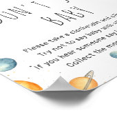 Poster Mignonne garçon astronaute espace ne pas dire jeu  (Coin)