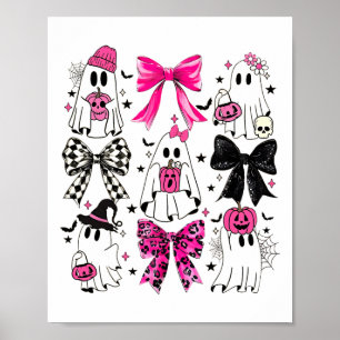 Poster Mignonne Ghost Coquette Aesthétique Vaches roses M