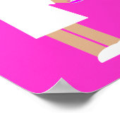 Poster Mignonne infirmière en caricature Donner de la méd (Coin)