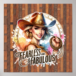 Poster Mignonne intrépide Western fabuleux
