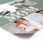 Poster Mignonne JE T'AIME MOM Fête des Mères Photo (Coin)