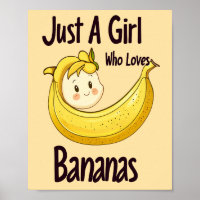 Mignonne Juste Une Fille Qui Aime Les Bananes Amat