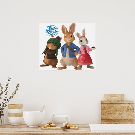 Poster Mignonne lapin peter pete (Cuisine)