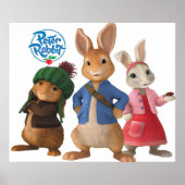 Poster Mignonne lapin peter pete (Devant)