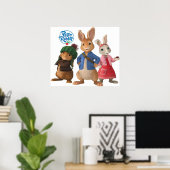 Poster Mignonne lapin peter pete (Bureau à domicile)