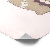 Poster Mignonne Llama Princesse portant une couronne (Coin)