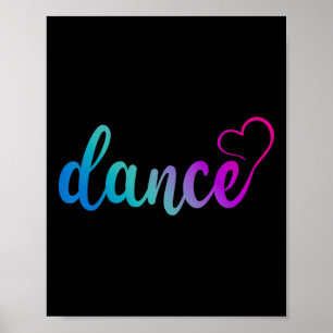 Poster Mignonne Love Dance Stylo Danser Danse Amoureux Da