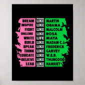 Poster Mignonne Noir Histoire Mois Aka Fun Tee Histoire N (Devant)