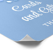 Poster Mignonne nuage blanc moelleux neuf cartes et cadea (Coin)