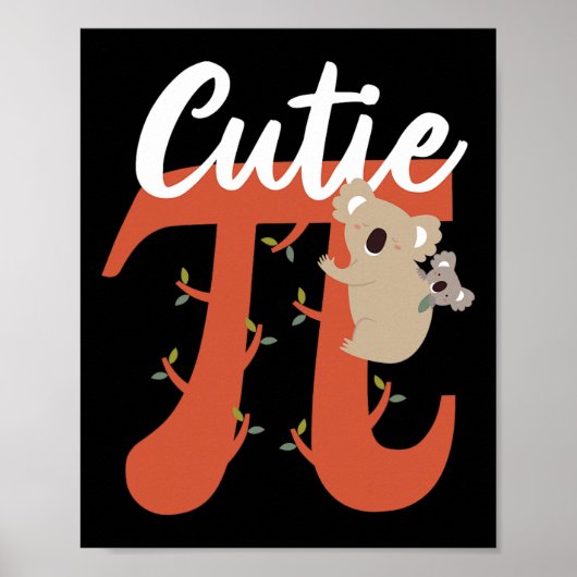 Poster Mignonne Pi Day Mathématiques Cutie Pie Par (Devant)