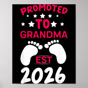 Poster Mignonne promue grand-mère 2026 Première fois gran