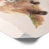 Poster Mignonne Red Fox Funny Pour Les Renards Devis De S (Coin)