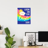 Poster Mignonne regard sur le côté lumineux (Bureau à domicile)