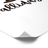 Poster Mignonne saison d'automne Joyeux Fallidays Thanksg (Coin)