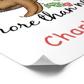 Poster Mignonne Sloth Je t'aime plus que des siestes (Coin)