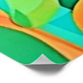 Poster Mignonne Sloth pendue dans la jungle (Coin)