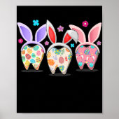 Poster Mignonne trois dents lapin Dentist Dentist Dentist (Devant)