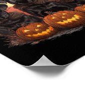 Poster Mignons chiens Labrador Retriever noirs Halloween (Coin)