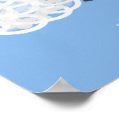 Poster Mignons moutons blancs : agneaux vintages. (Coin)