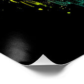 Poster Mignons Singe Écouter Musique, Musique Singe Obséd (Coin)