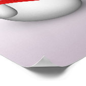 Poster Mignons Snowmen souhaitant Joyeux Noël (Coin)