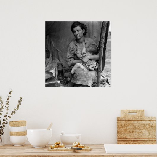 Poster Migrant Mother alternative version (Cuisine)